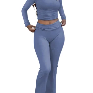 Women's Yoga Two-Piece Long-Sleeve Set