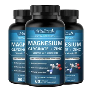 Glycine Magnesium capsule with Zinc,Vitamin D3 B6