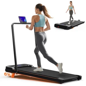 4 in 1 Climbing Treadmill with Handrail Handle Ba